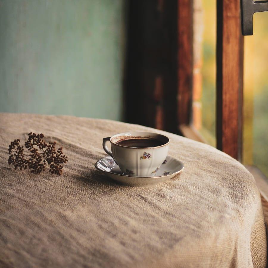 A warm drink