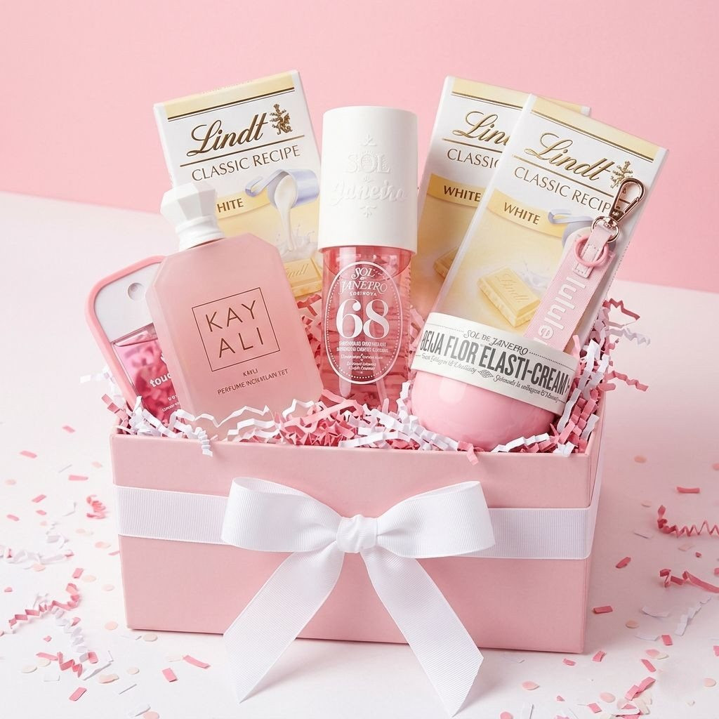 Luxury, for Her gift basket, packed and shipped in Canada