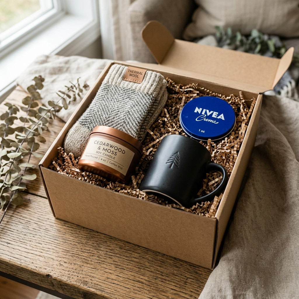 The Grounded Comfort Sympathy Box, packed and shipped in Canada
