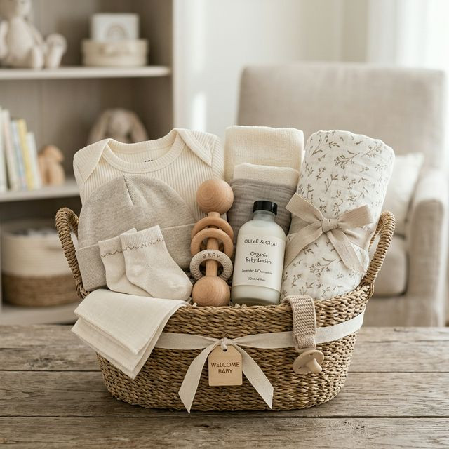 Baby Shower gift box, packed and shipped in Canada