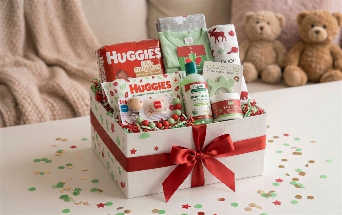 Canadian Natural Newborn Box, packed and shipped in Canada