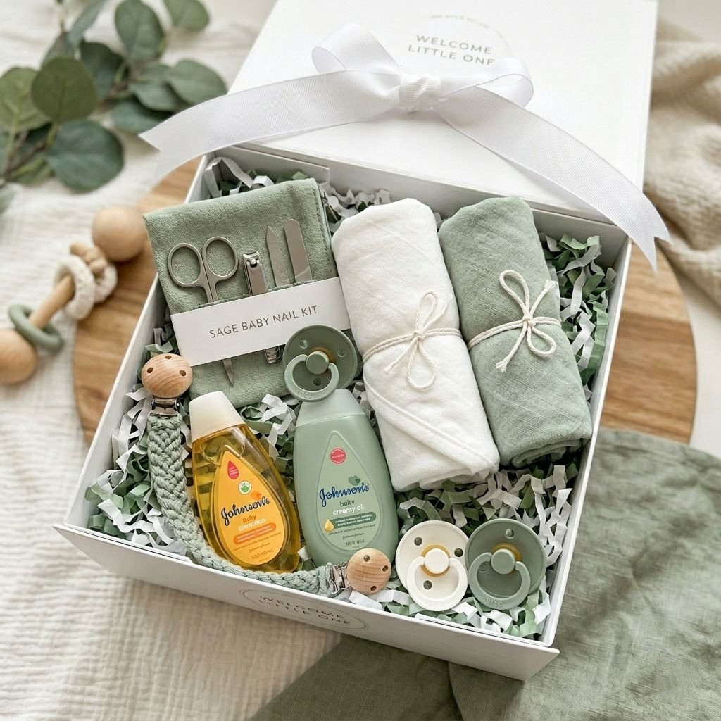Neutral Newborn Gift Box, view 3