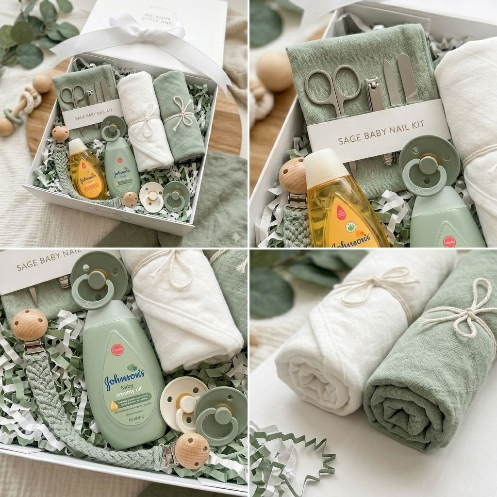 Neutral Newborn Gift Box, view 4