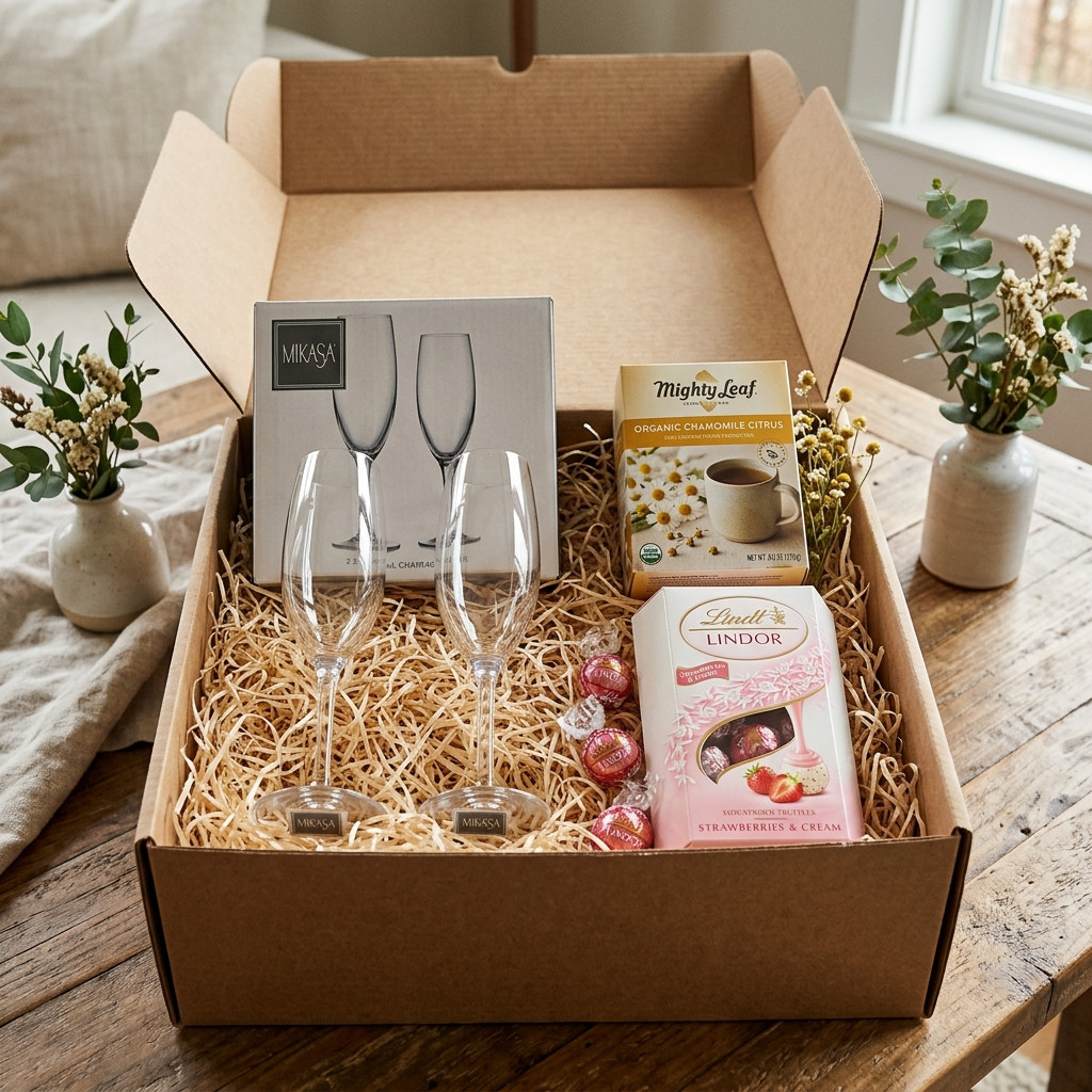 The Newlywed Toast Box, packed and shipped in Canada